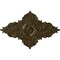 Ekena Millwork Melchor Diamond Ceiling Medallion (Fits Canopies up to 4"), 67 1/4"W x 43 3/8"H x 4"ID x 2"P, Brass CM70X43MLBRS - alternate 1